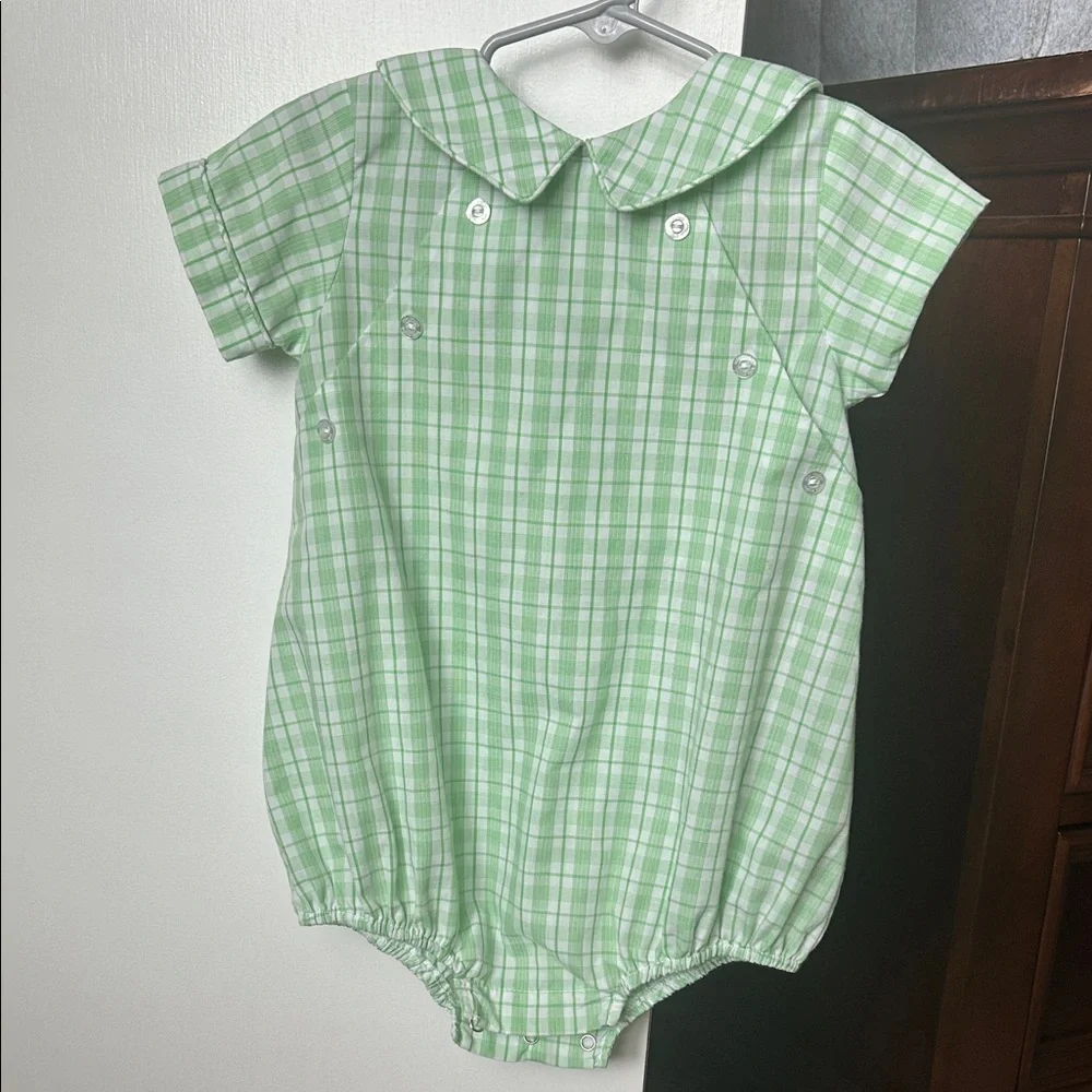 Little English Green Plaid One-Piece